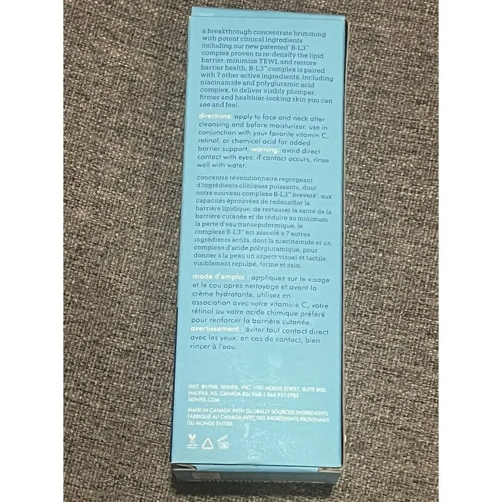 Skinfix Barrier+ Triple Lipid + Collagen Activating Serum 1 Oz /30 mL New In Box